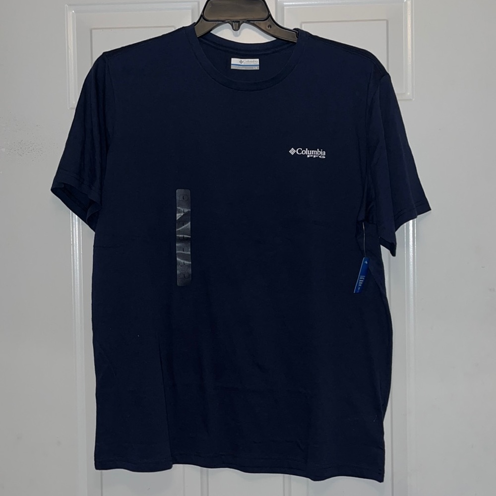 Columbia Men’s Performance Fishing Gear Graphic T shirt Navy